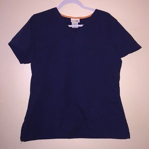 Navy Blue Scrub Top